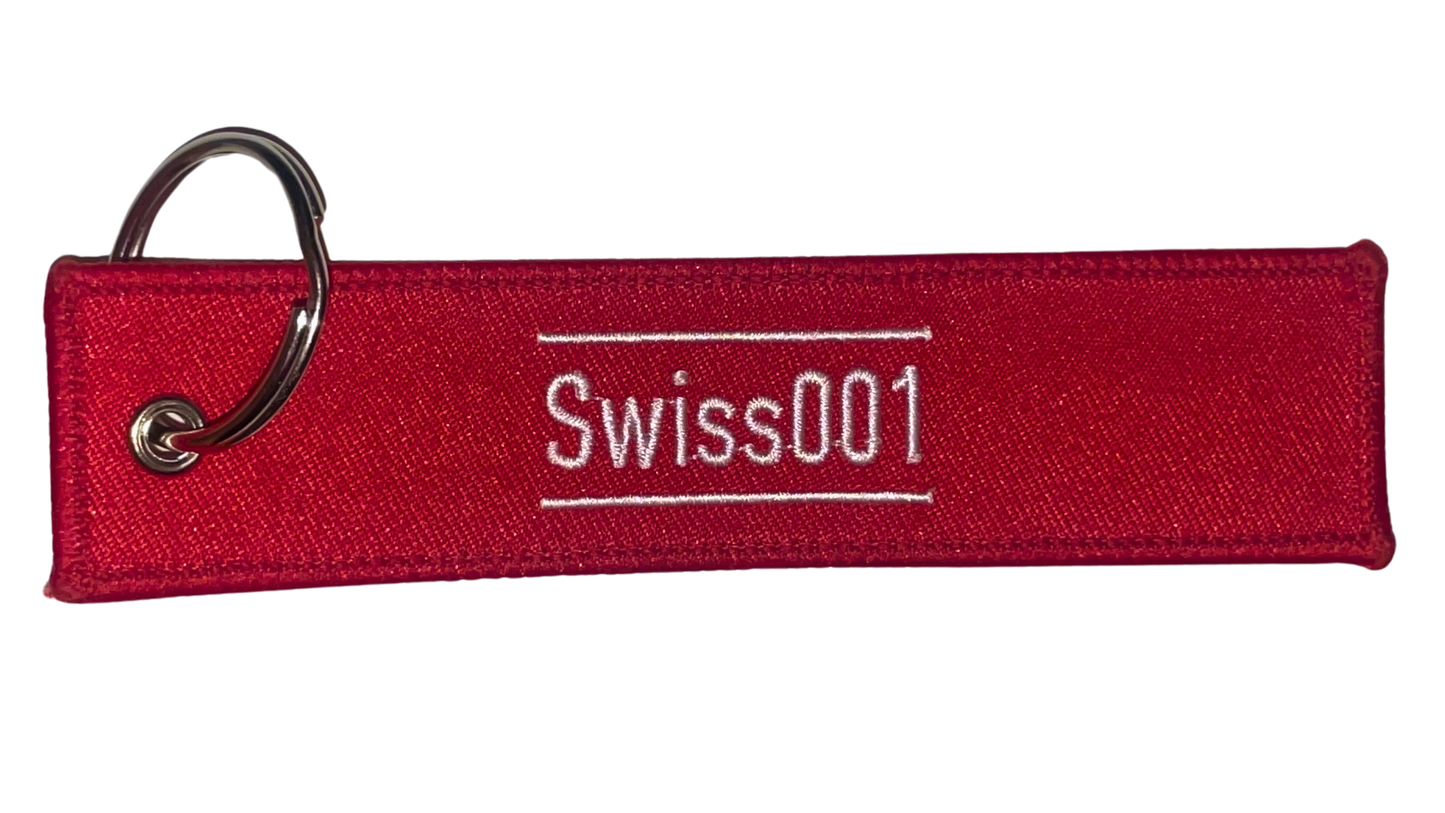 Swiss001 "Remove Before Flight" Keytag